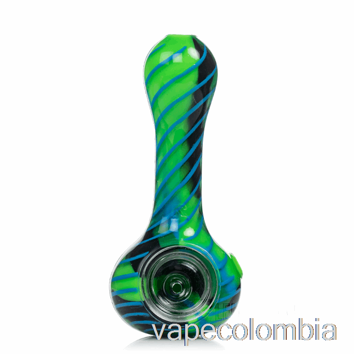 Kit De Vapeo Completo Eyce Oraflex Espiral Cuchara De Silicona Planet (negro/azul/verde/verde Lima)